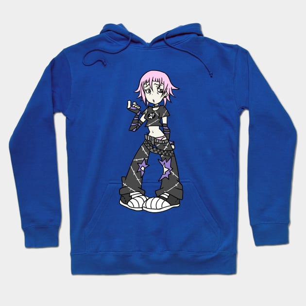 Anime cartoony girl y2k Hoodie by _1.art_shop